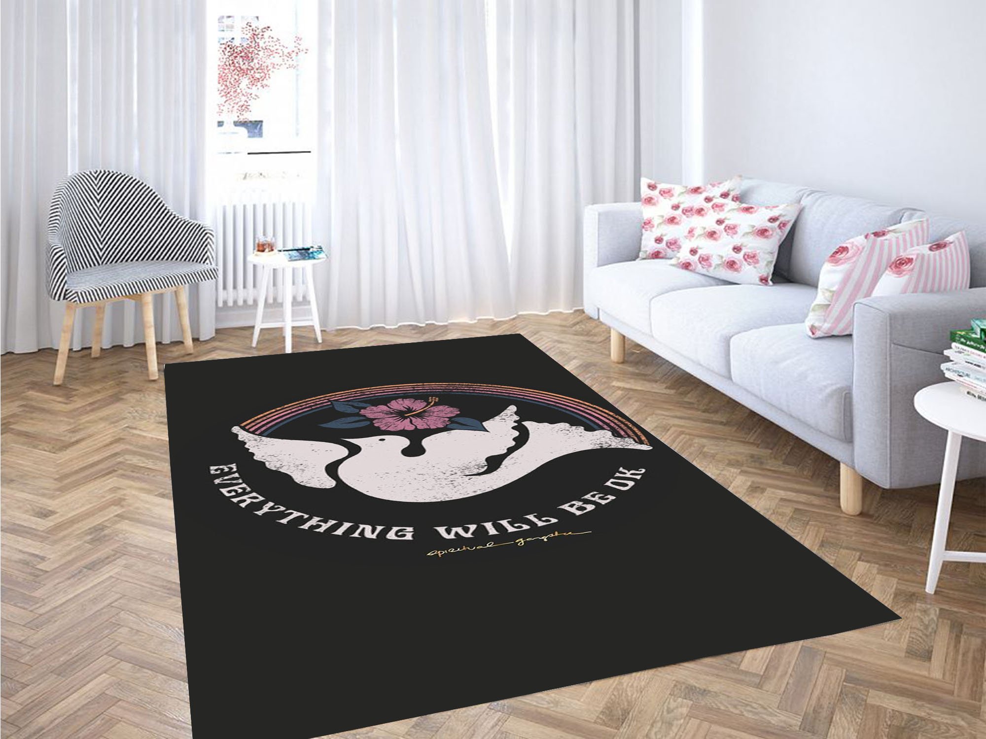 Spiritual Aesthetic Wallpaper Carpet Rectangle Rug
