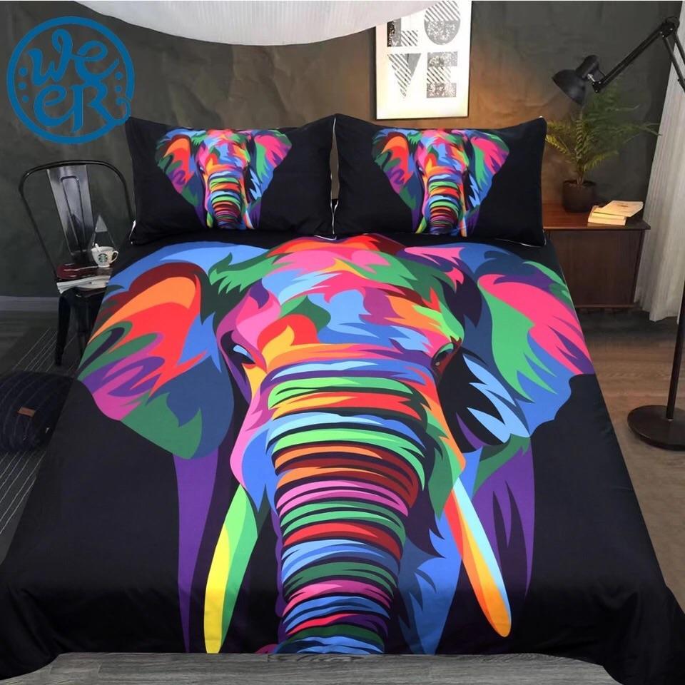Spiritual Elephant By Weer 3D Customized Duvet Cover Bedding Set