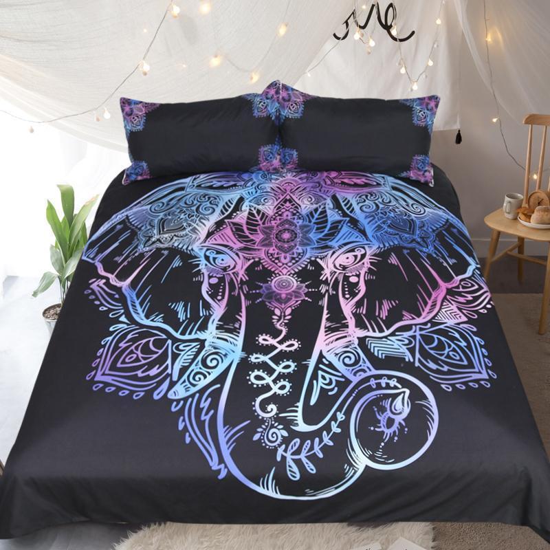 Spiritual Elephant Duvet Cover Bedding Set