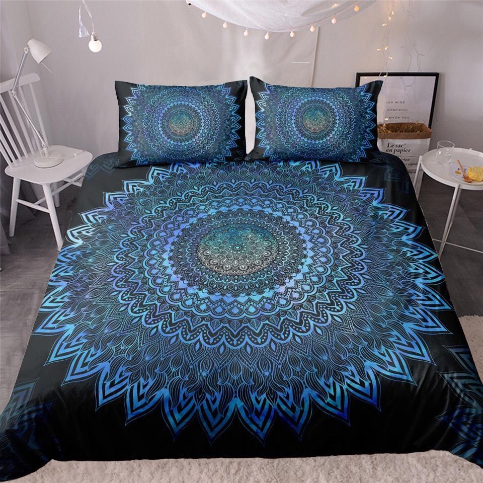 Spiritual Watercolour Mandala 3D Customized Duvet Cover Bedding Set