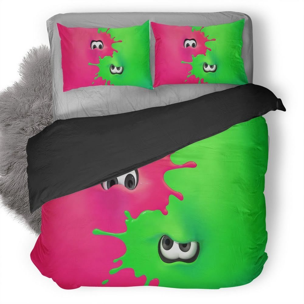 Splatoon 3D Customized Duvet Cover Bedding Set