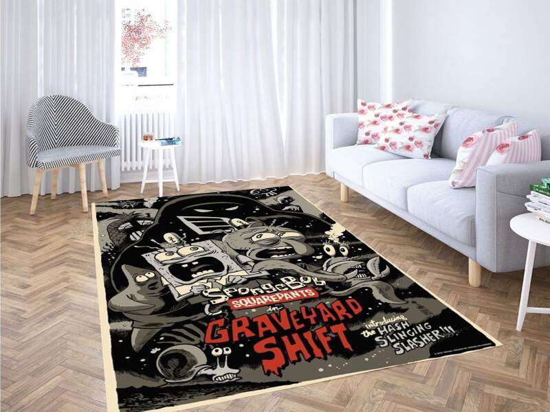 Spongebob Hash Slinging Slasher Wallpapper Carpet Rectangle Rug