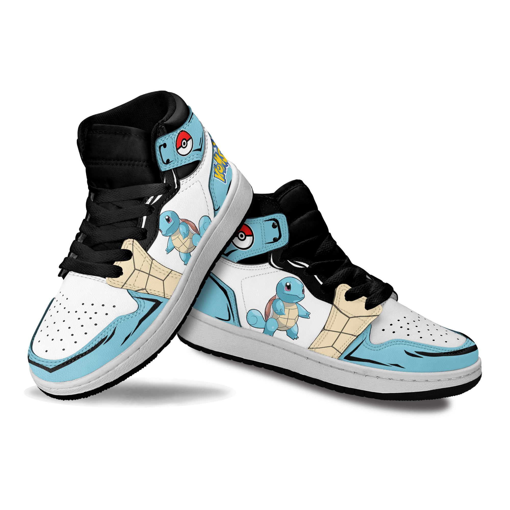 Squirtle Kids Sneakers Custom Anime Pokemon Shoes For Kids