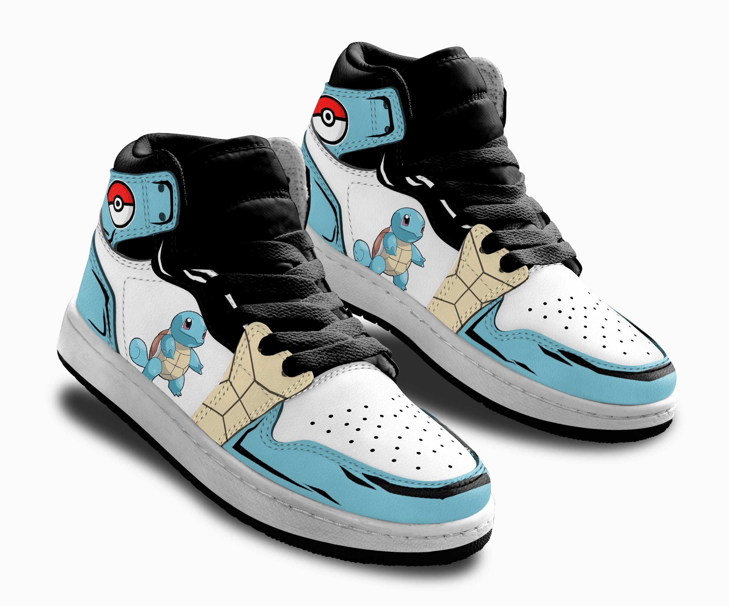 Squirtle Kids Sneakers Custom Anime Pokemon Shoes For Kids