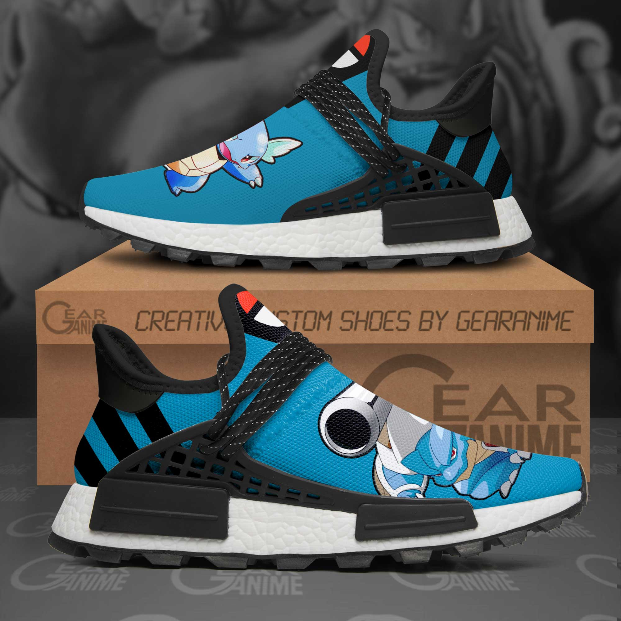 Squirtle Shoes Pokemon Anime Shoes, NMD Shoes