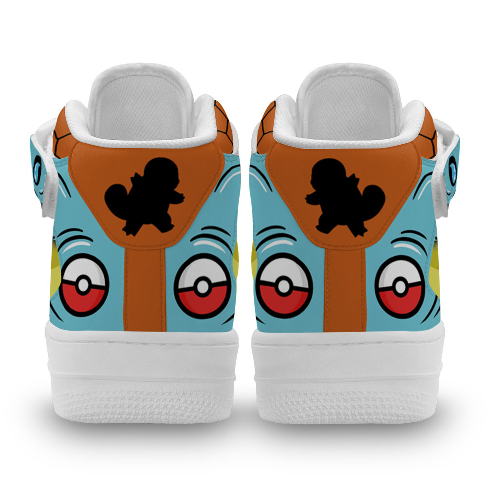 Squirtle Sneakers Air Mid Custom Pokemon Anime Shoes