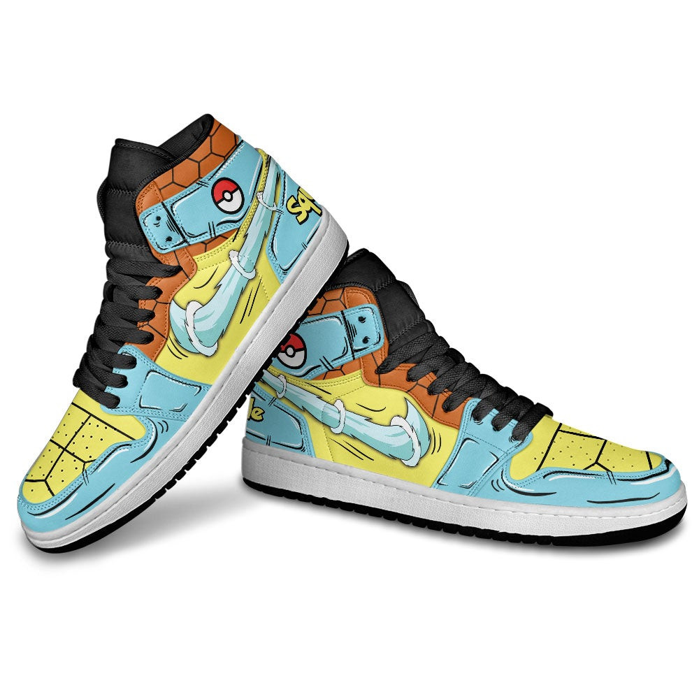 Squirtle Spray Water JD Sneakers For Pokemon Anime Fans, Air Jordan Hightop