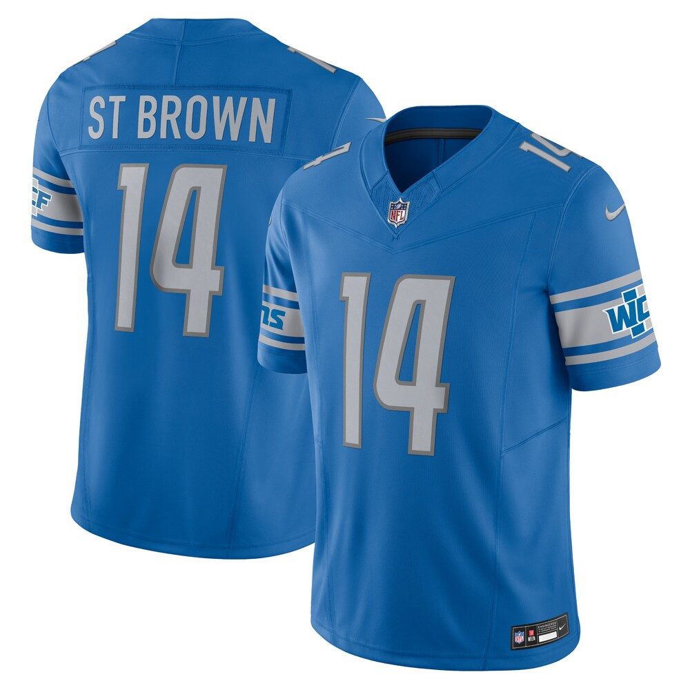 St. Brown Detroit Lions Blue Vapor F.U.S.E. Limited Jersey - All Stitched 