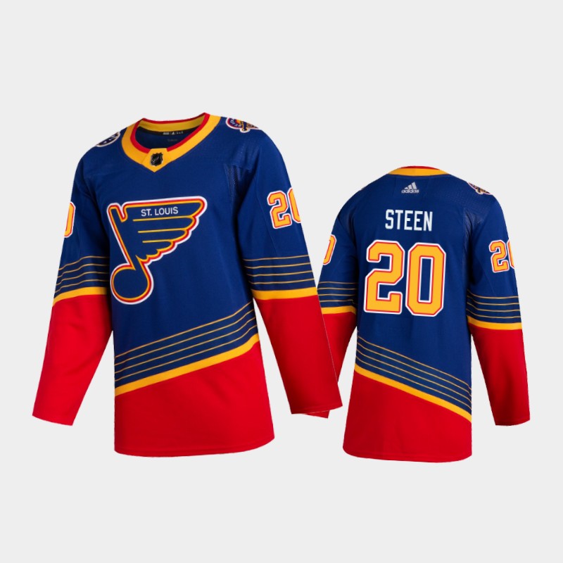 St. Louis Blues Alexander Steen #20 2020 Season Retro ADIZERO Blue Jersey