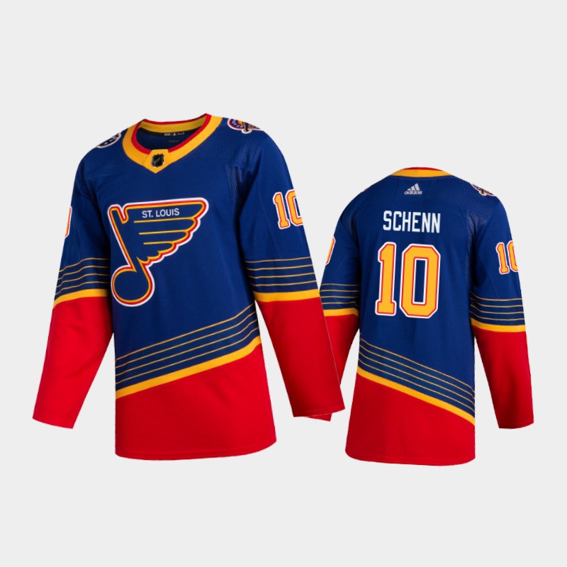 St. Louis Blues Brayden Schenn #10 2020 Season Retro ADIZERO Blue Jersey