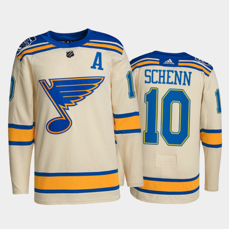 St. Louis Blues Brayden Schenn #10 2022 Winter Classic Cream Jersey