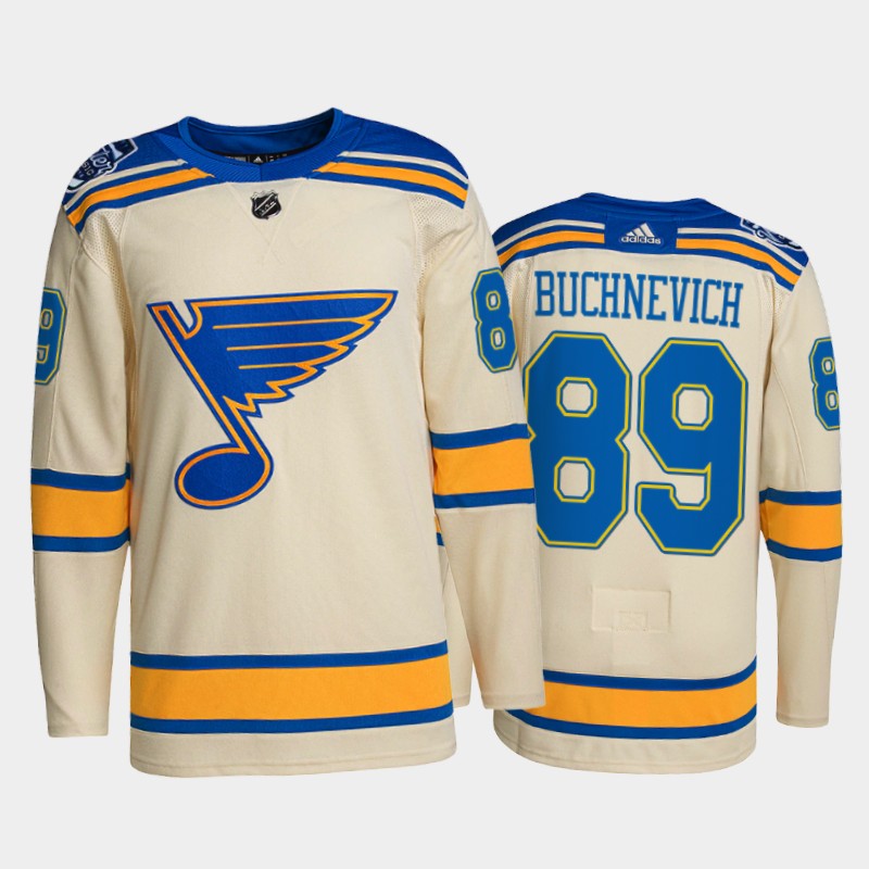 St. Louis Blues Pavel Buchnevich #89 2022 Winter Classic Cream Jersey