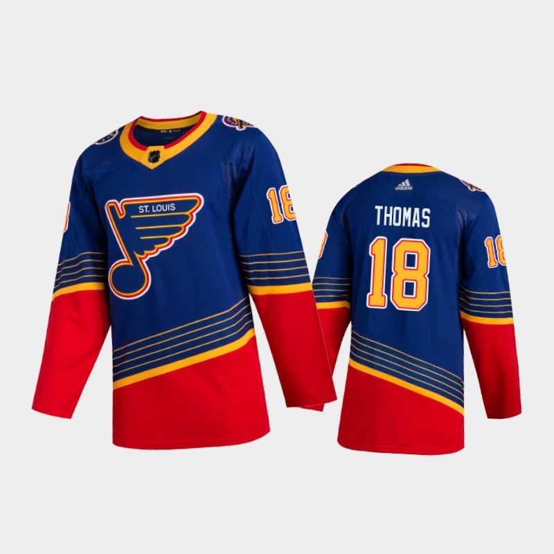 St. Louis Blues Robert Thomas #18 2020 Season Retro ADIZERO Blue Jersey