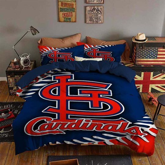 St. Louis Cardinals Bedding Set (Duvet Cover And Pillow Cases)
