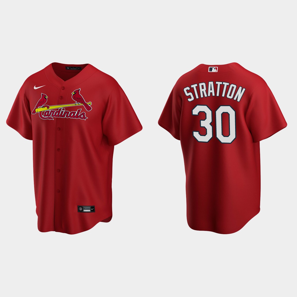 St. Louis Cardinals Chris Stratton Alternate Jersey - Red
