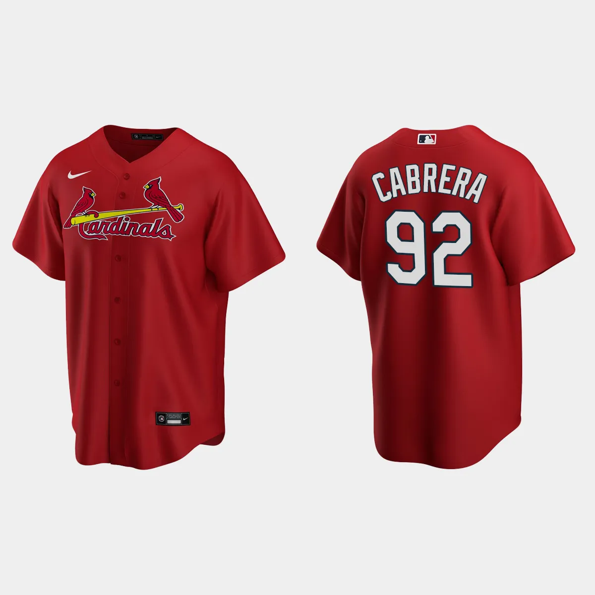 St. Louis Cardinals Genesis Cabrera Alternate Jersey - Red