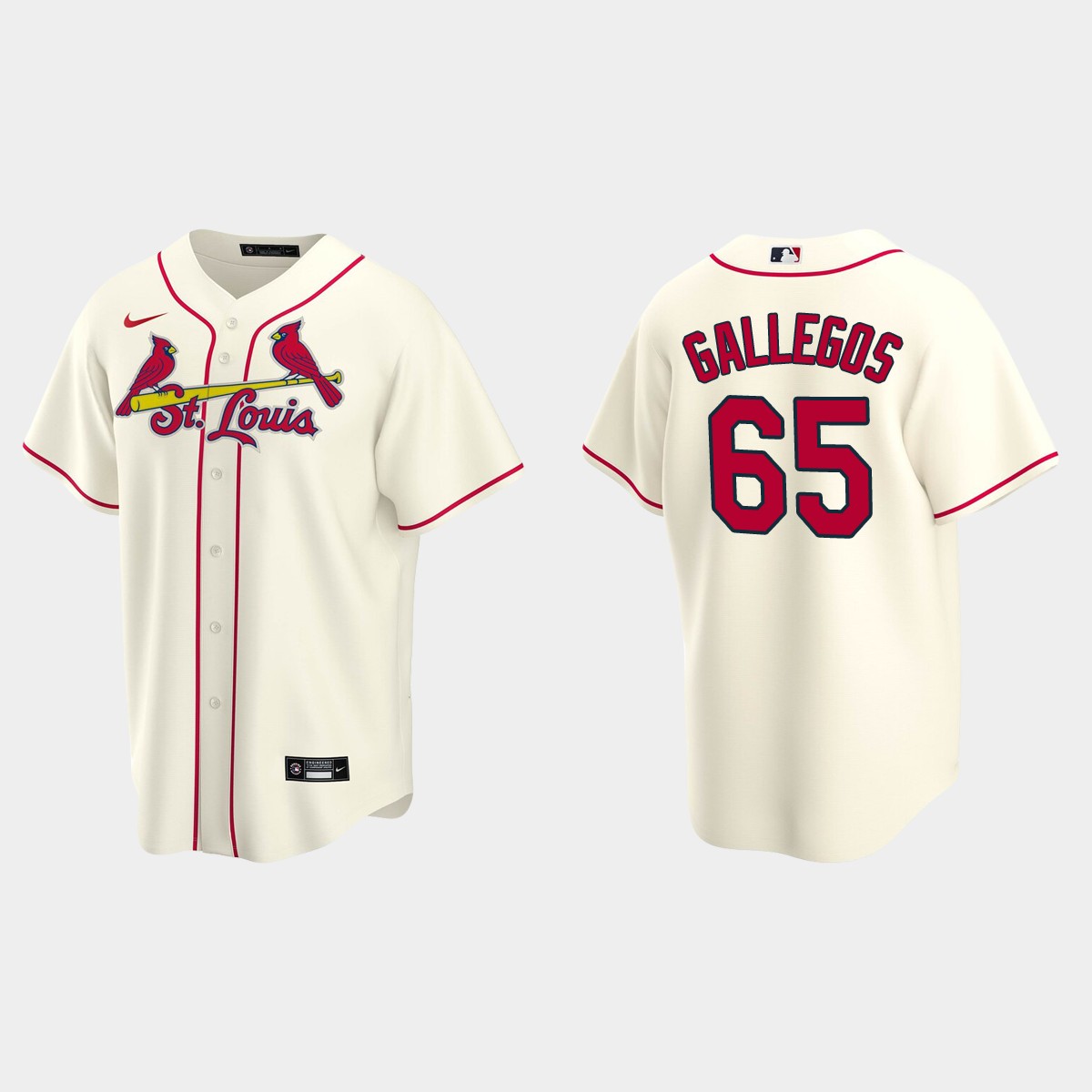 St. Louis Cardinals Giovanny Gallegos Alternate Jersey - Cream