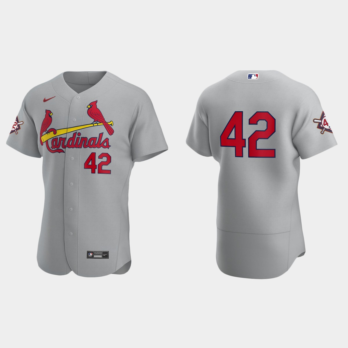 St. Louis Cardinals Jackie Robinson Day Jersey - Gray