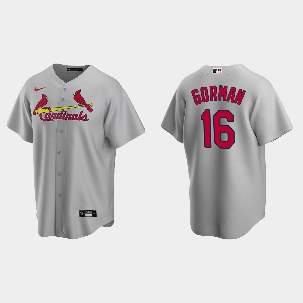 St. Louis Cardinals Nolan Gorman Road Jersey - Gray
