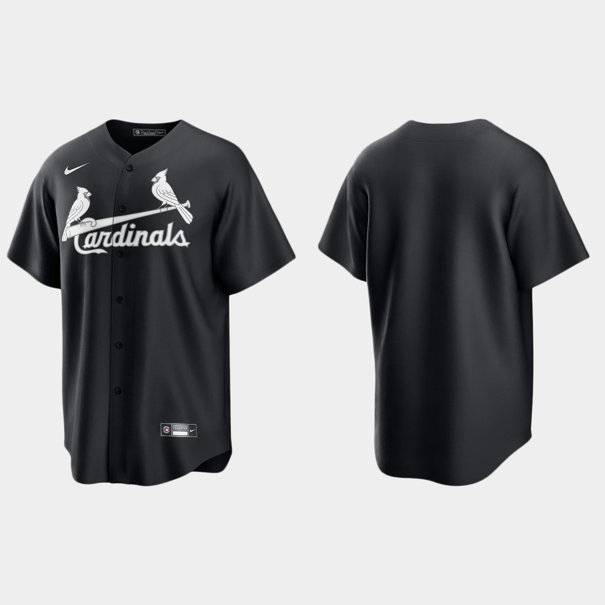 St. Louis Cardinals Team Jersey - Black White