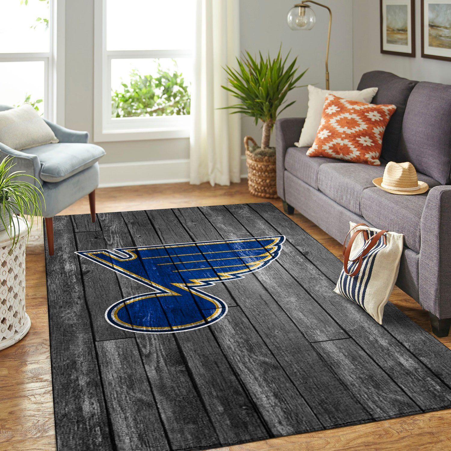 St Louis Blues Carpet – Custom Size And Printing