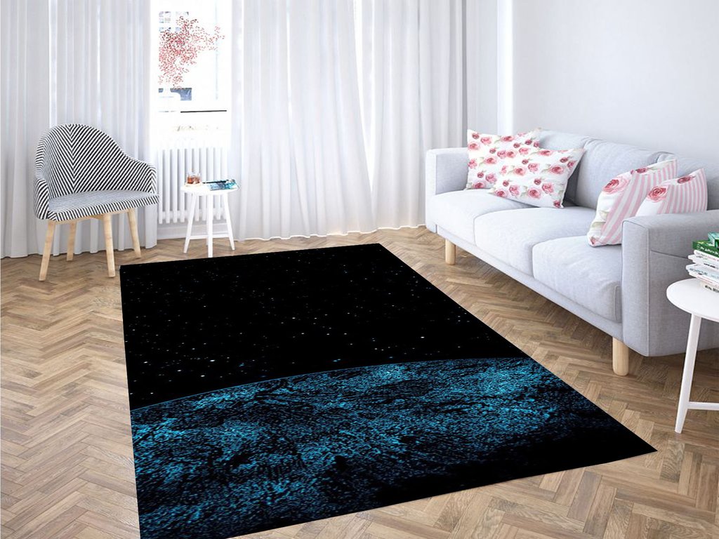 Star Background Living Room Modern Carpet Rectangle Rug