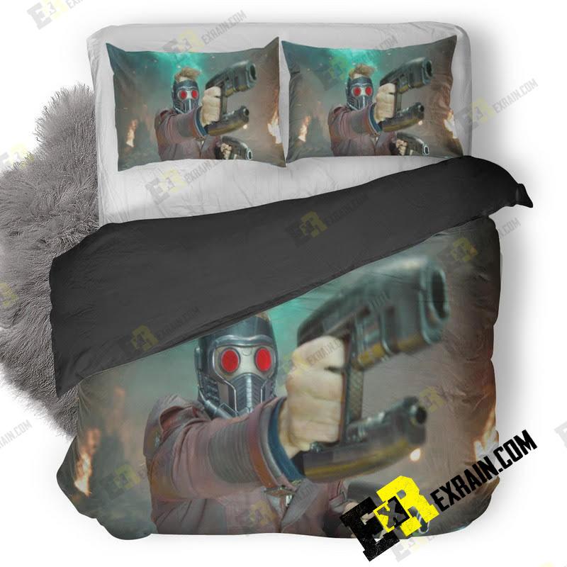 Star Lord In Guardians Of The Galaxy J 3D Customized Duvet Cover Bedding Set
