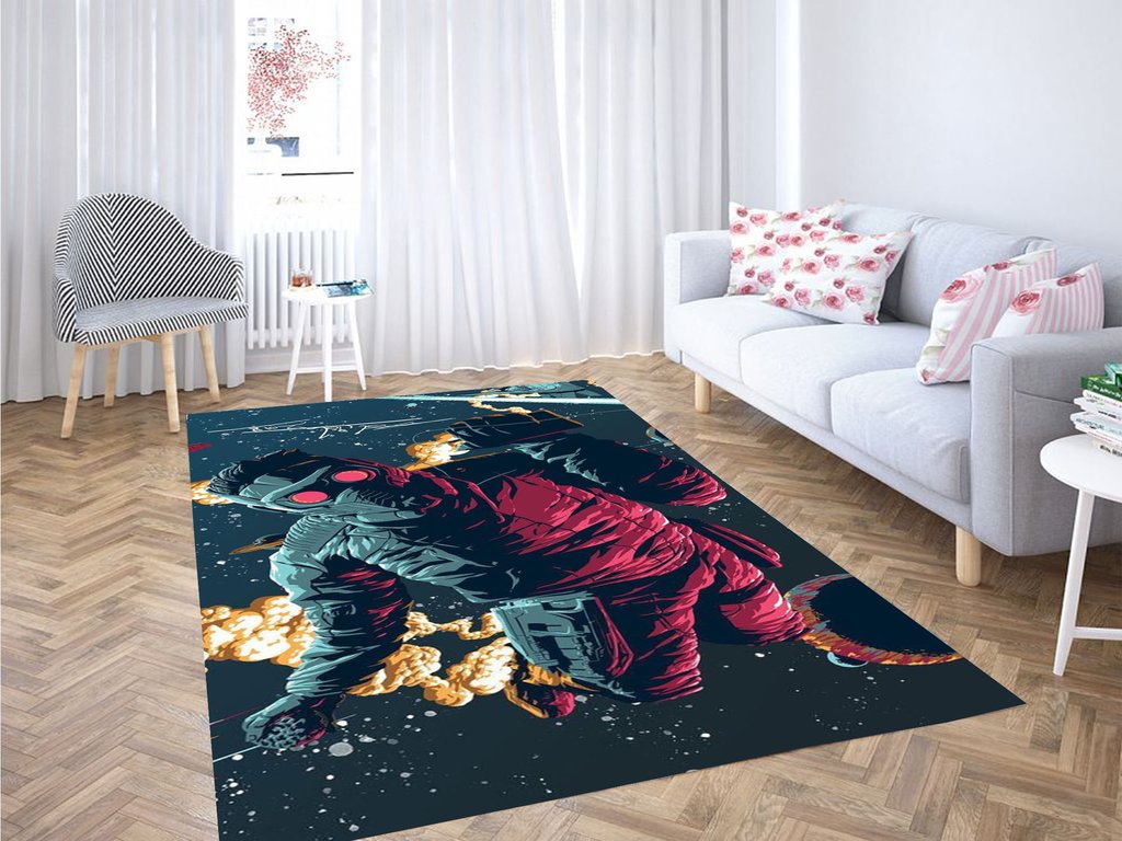 Star Lord Wallpaper Living Room Modern Carpet Rectangle Rug