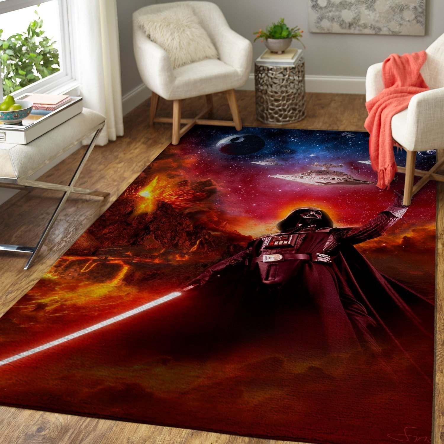 Star War Fans Darth Vader Area Rectangle Rug