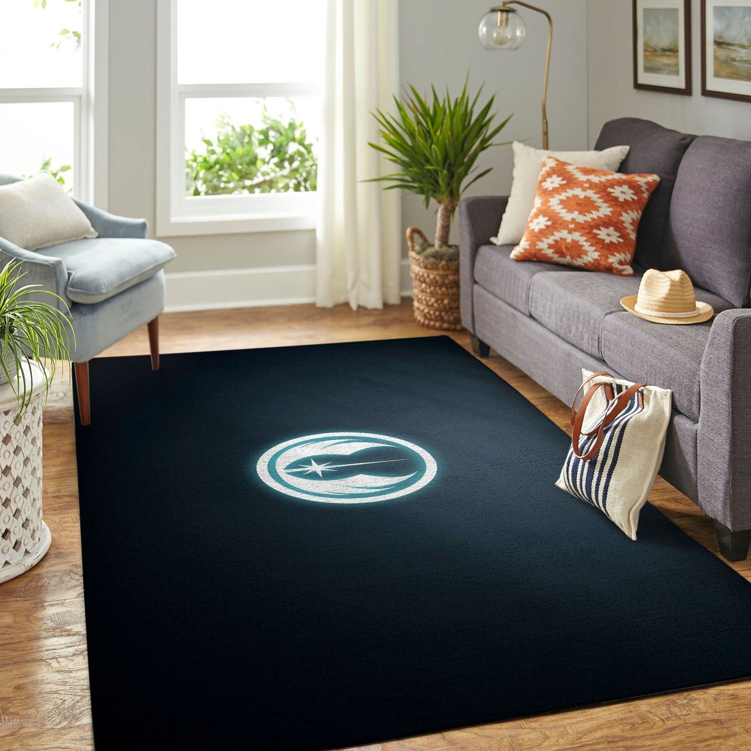 Star War Symbol Living Room Area Rectangle Rug