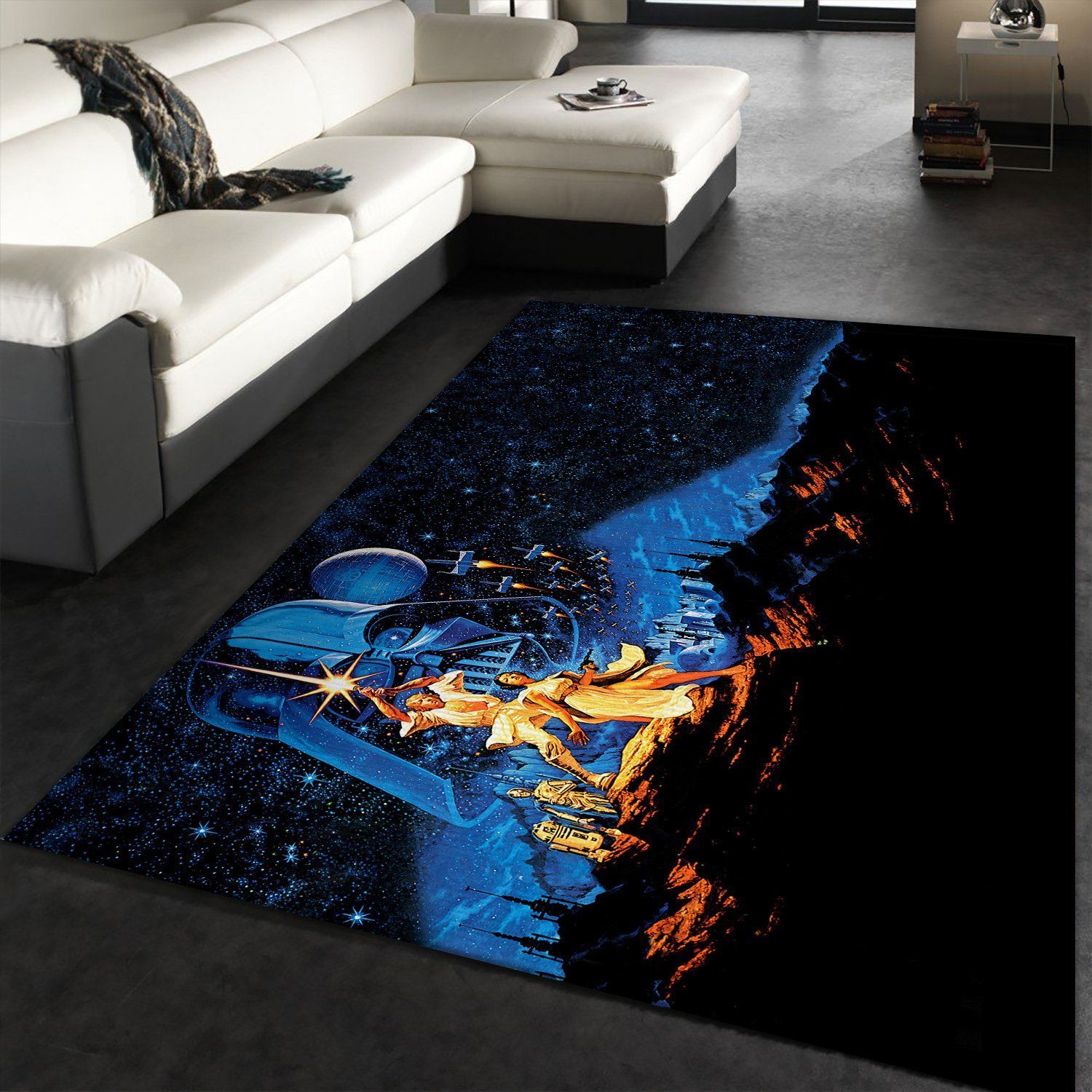 Star Wars Bedroom Rectangle Rug – Custom Size And Printing
