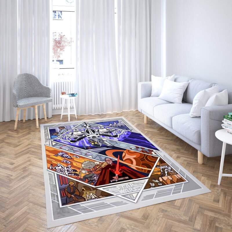 Star Wars Lightsaber Decorative Floor Rectangle Rug