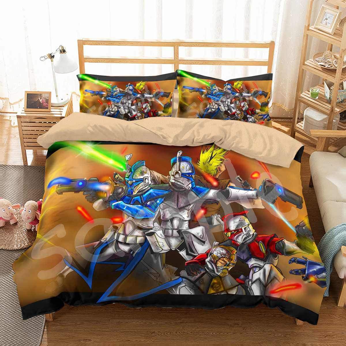 Star Wars The Clone Wars 3D Customized Duvet Cover Bedding Set