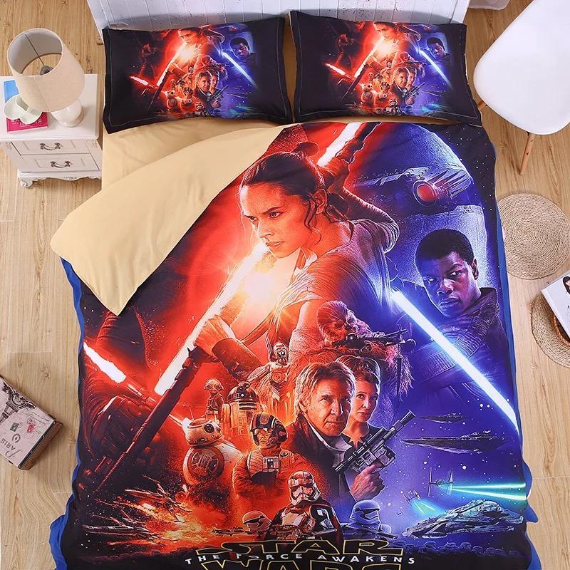 Star Wars The Force Awakens For Kids 3D Customized Duvet Cover Bedding Set
