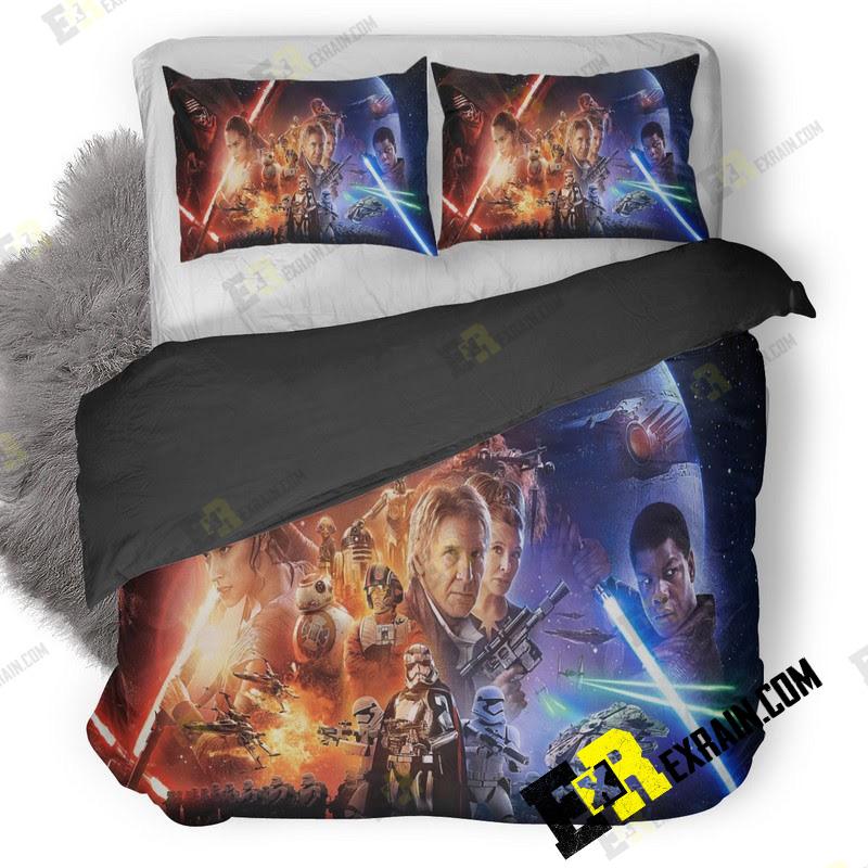 Star Wars The Force Awakens Poster 3D Customized Duvet Cover Bedding Set