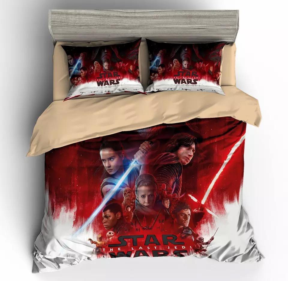 Star Wars The Last Jedi For Kids 3D Customized Duvet Cover Bedding Set