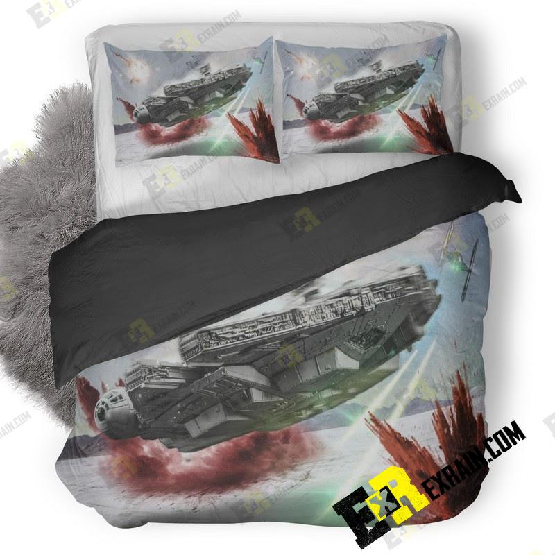 Star Wars The Last Jedi Millennium Falcon D 3D Customized Duvet Cover Bedding Set