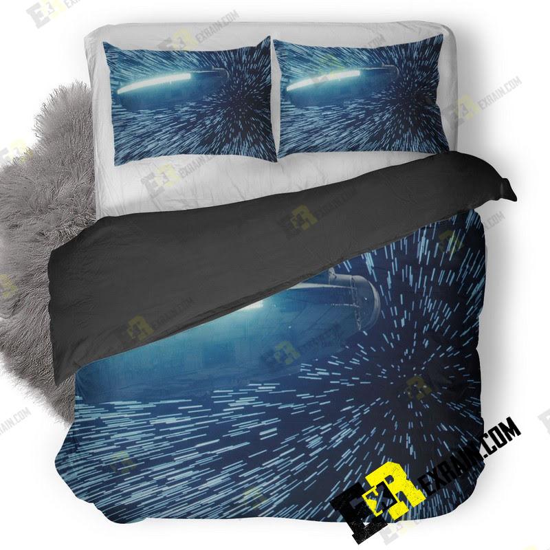Star Wars The Last Jedi Millennium Falcon Hitting Lightspeed 35 3D Customized Duvet Cover Bedding Set
