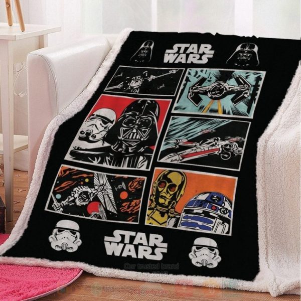 Star Wars Vintage Custom Throw Fleece Blanket