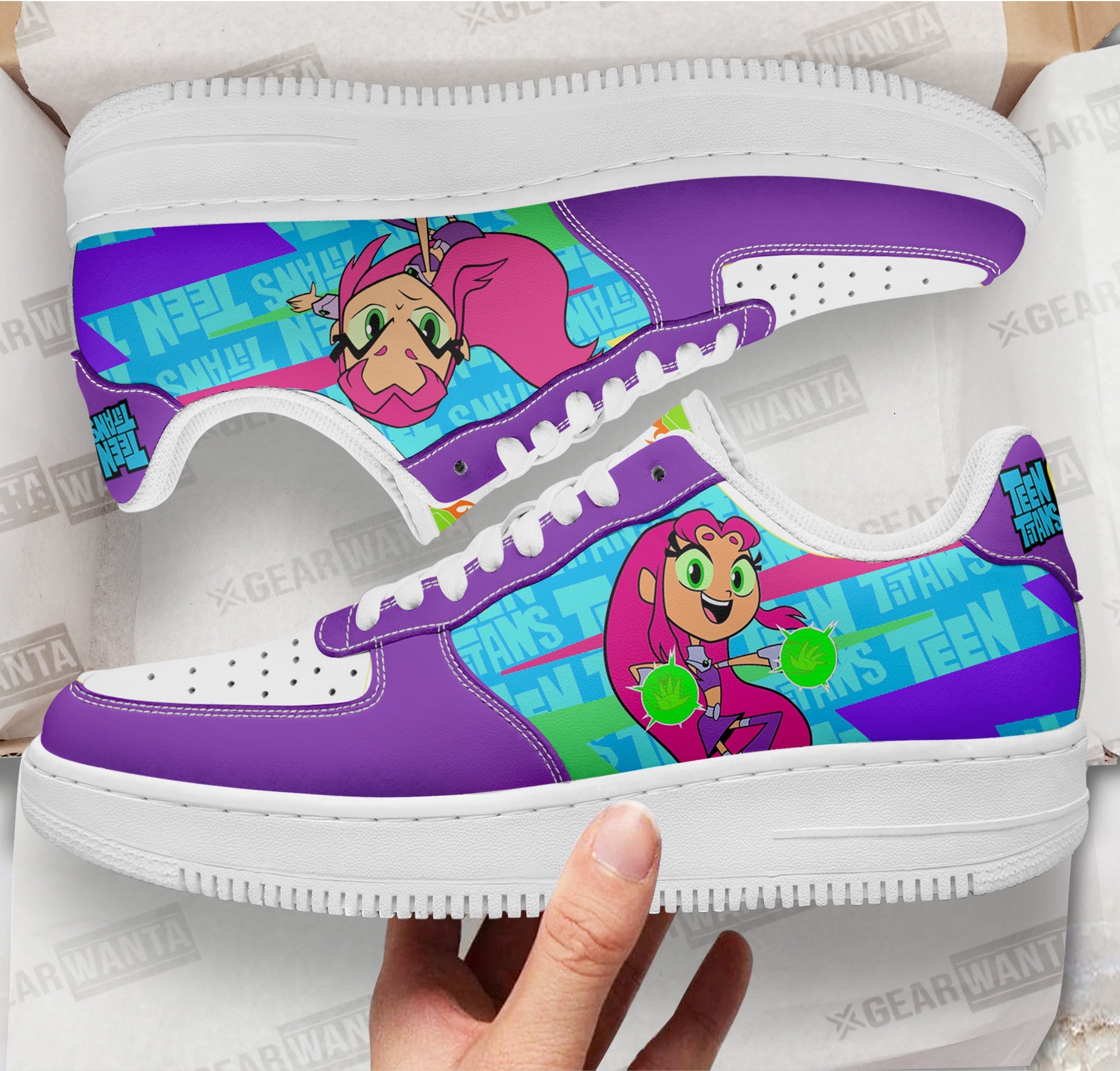 Starfire Air Sneakers Custom Teen Titan Go Cartoon Shoes