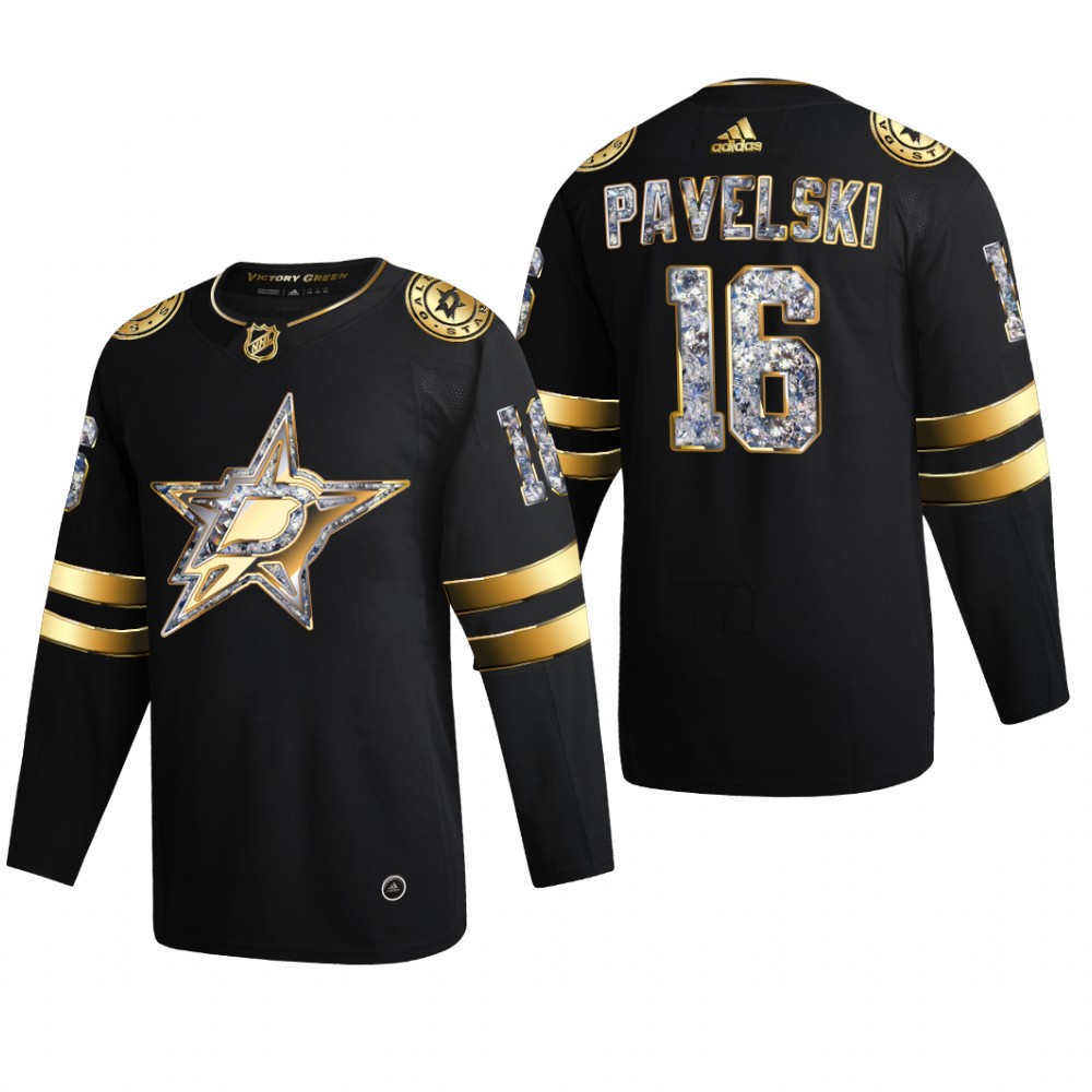 Stars Joe Pavelski #16 2022 Stanley Cup Playoffs Black Diamond Edition Jersey