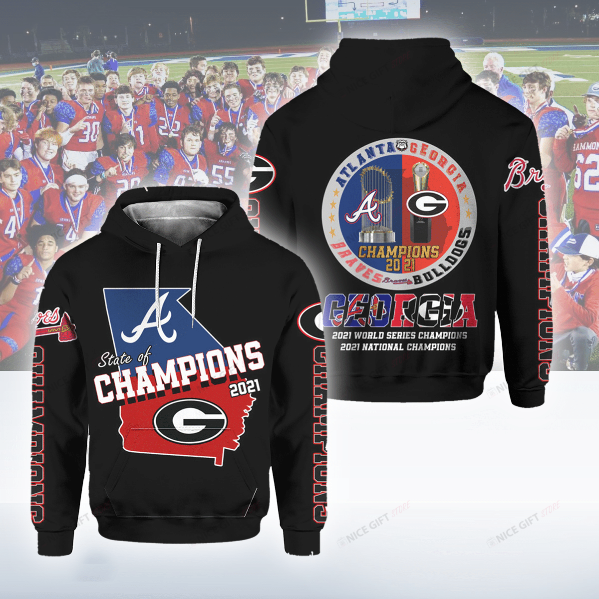 State Of Champions 2021 3D Hoodie Gift For Fans