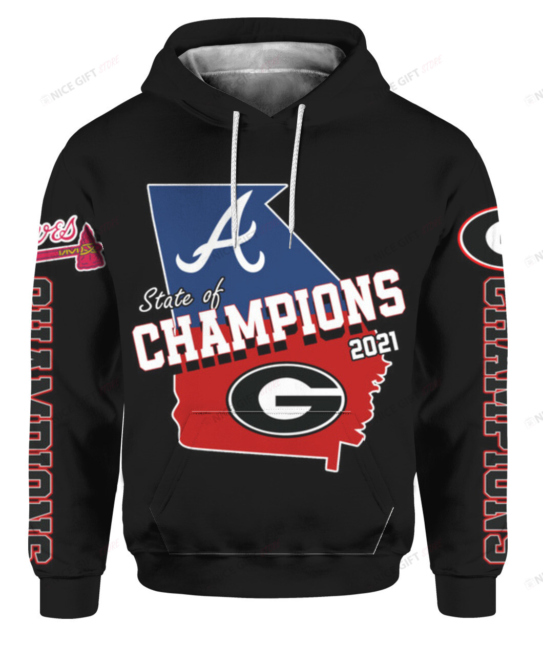 State Of Champions 2021 3D Hoodie Gift For Fans
