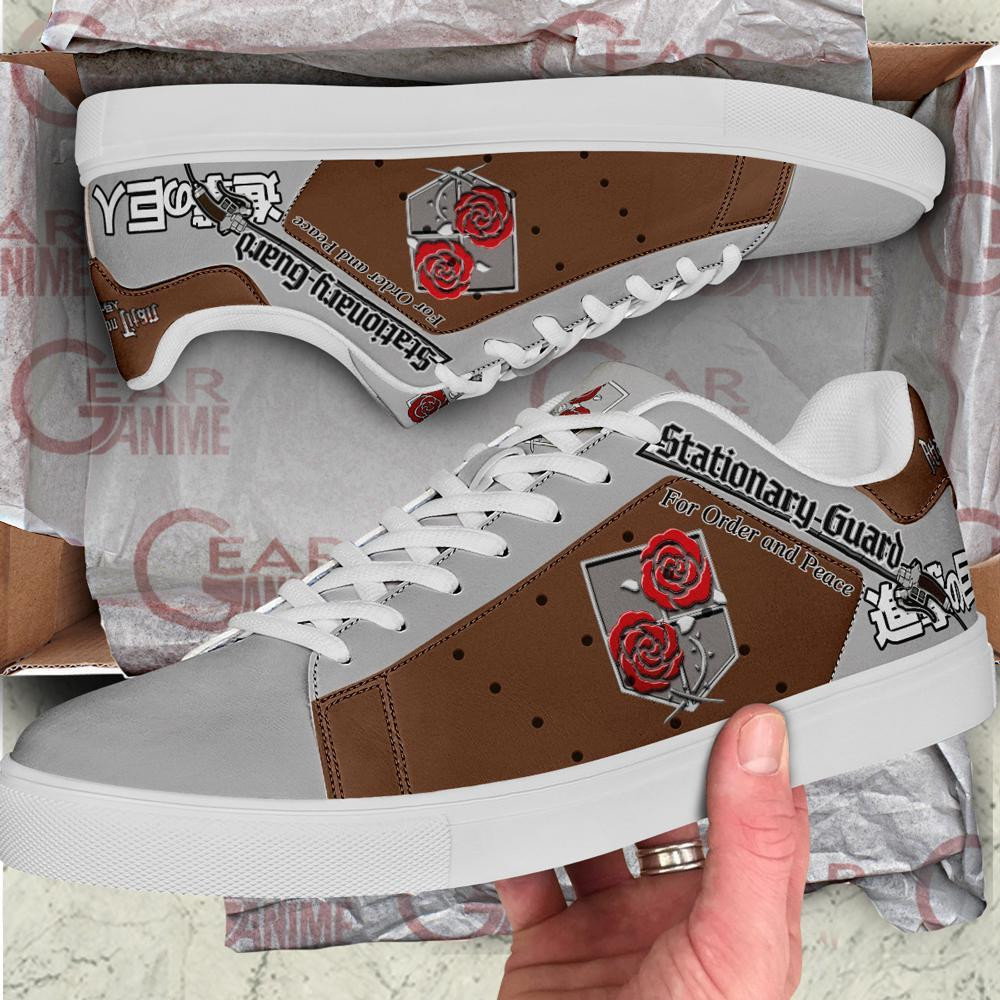 Stationary Guard Skate Sneakers Uniform Attack On Titan Anime Shoes