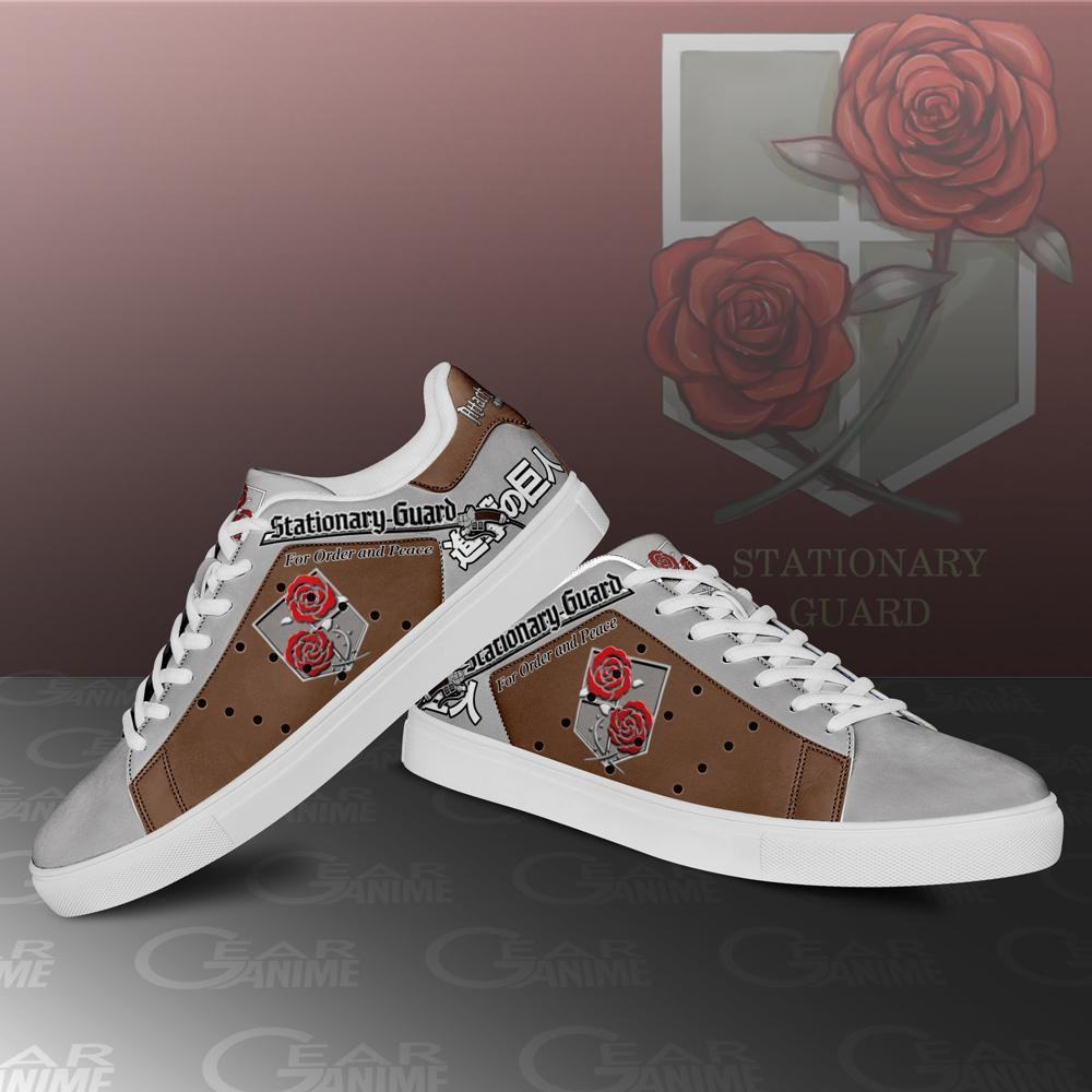 Stationary Guard Skate Sneakers Uniform Attack On Titan Anime Shoes