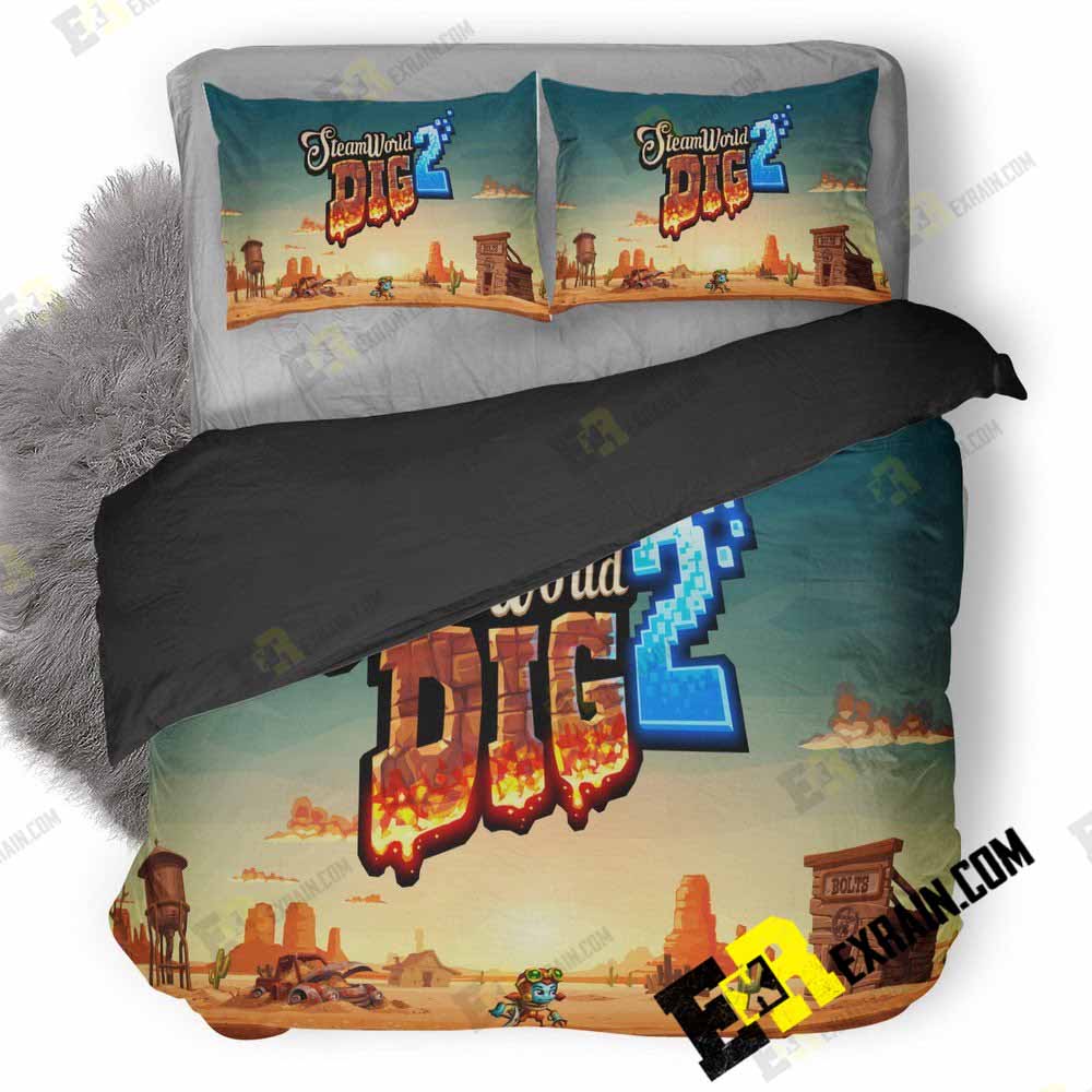Steamworld Dig 53 3D Customized Duvet Cover Bedding Set