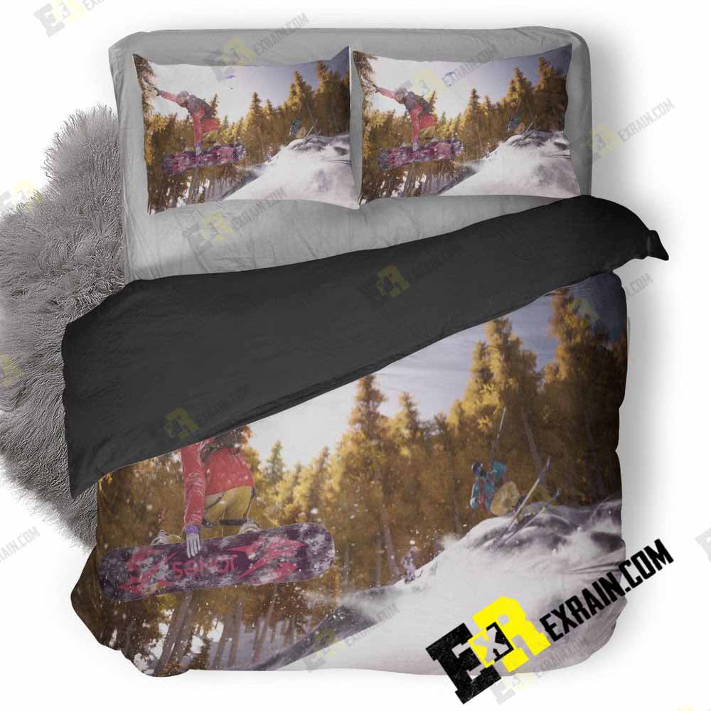 Steep Freeride Forest New 3D Customized Duvet Cover Bedding Set