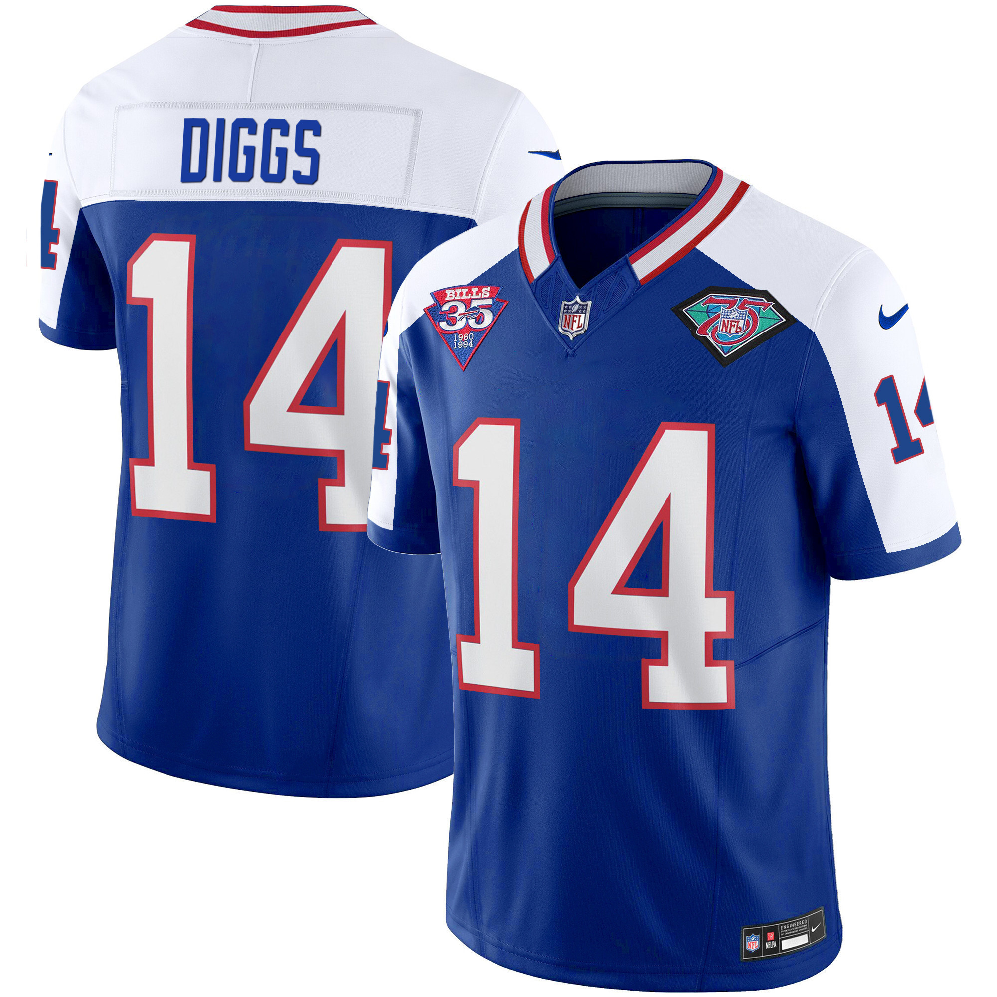 Stefon Diggs Youth's Buffalo Bills 1994 Throwback Vapor Alternate Jersey - All Stitched 