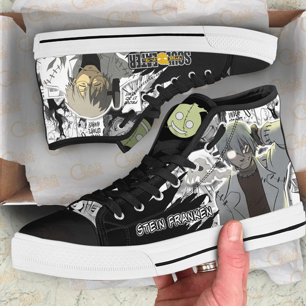 Stein Franken Academy High Top Shoes Custom Manga Anime Soul Eater Sneakers