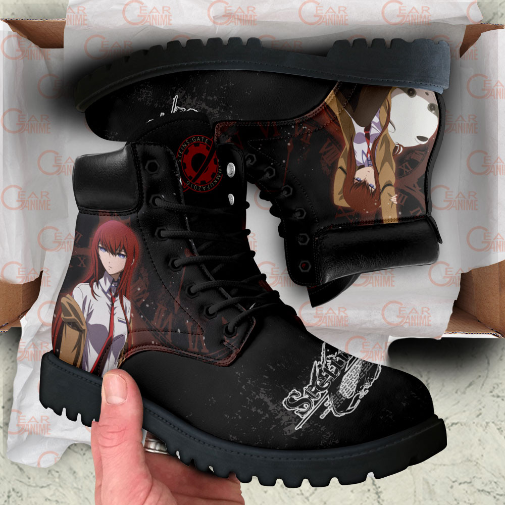 Steins Gate Kurisu Makise Boots Anime Custom Shoes